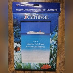 Carnival Cruise Line Photo VERTICAL Picture Frame NWT